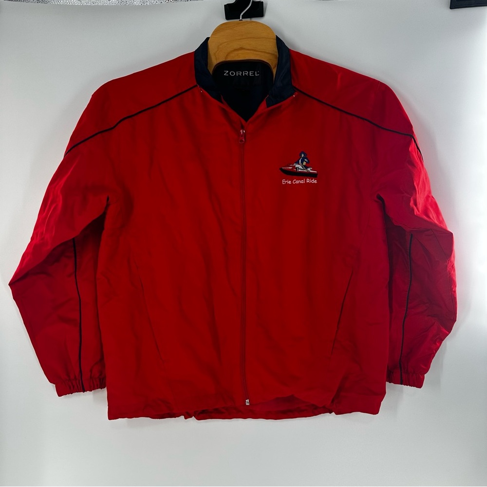 Red Men's Windbreaker Jacket